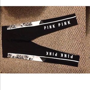 Pink Mesh Leggings/Workout Pants